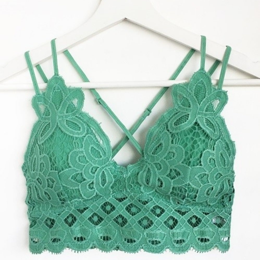 BerylGreen boho scalloped bralette